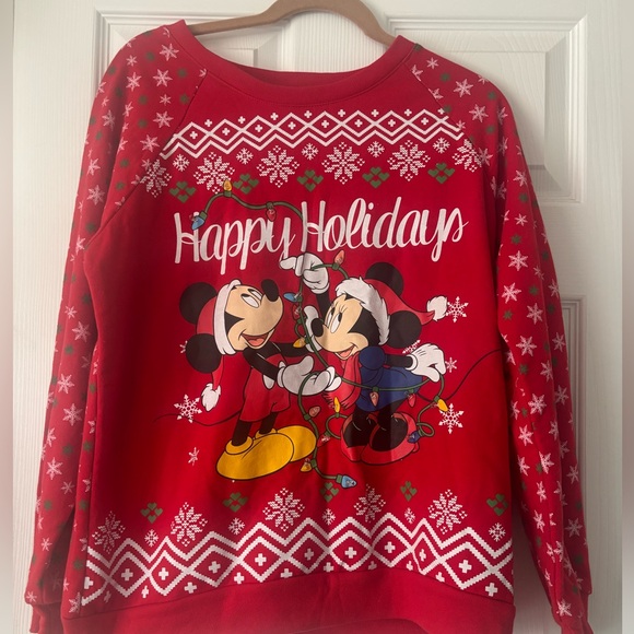 Disney Sweaters - Disney Mickey & Minnie Light Up Sweater Size Large